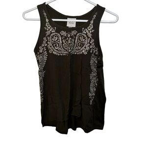 Knox Rose Black Embellished Tank Top